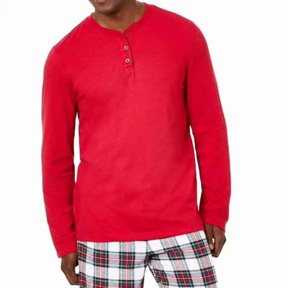 Family Pajamas Men's Big & Tall 2-Piece Pajama Set, Stewart Plaid Multi, 1XB - Picture 3 of 6